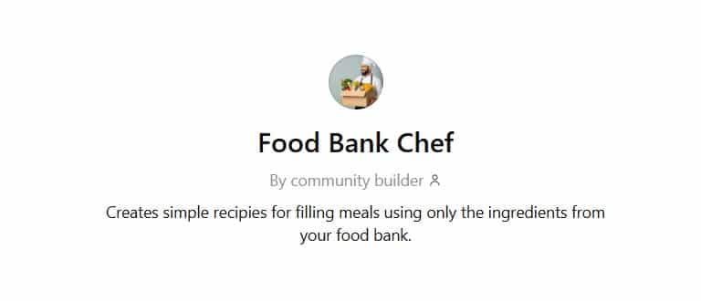 Food Bank Chef Food Bank Chef